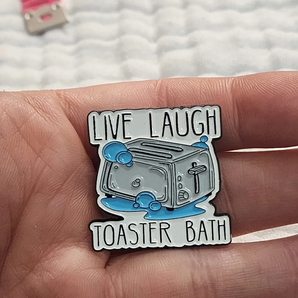 3 for $15/ 5 for $20 Pin- Live Laugh Toaster Bath